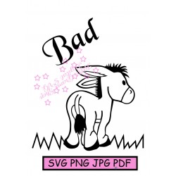 Donkey Bad SVG Cutting Files