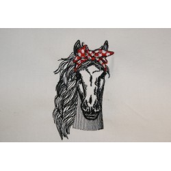 Horse Head Sketch Long Mane...