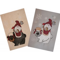 Gnome Riding Bear Woodland...