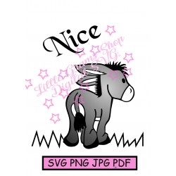 Donkey Nice SVG - Machine...