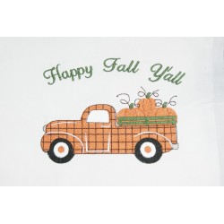 Truck Plaid Pumpkins Happy...