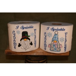 Gnome Snowman and Snowgirl...