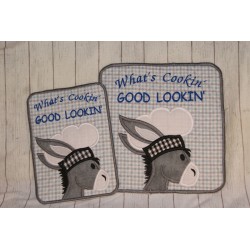 Donkey Chef Quilted Trivet...