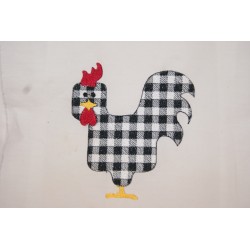 Rooster Buffalo Plaid -...