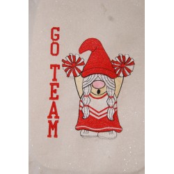 Gnome Cheerleader Go Team -...