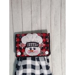Snowman Chef Applique Towel...