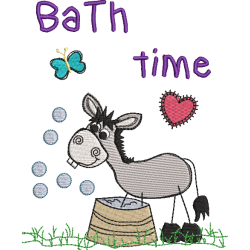 Donkey Stick Bath Time...