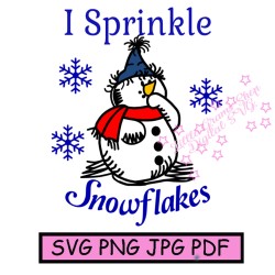 Snowman Sprinkle Snowflakes...