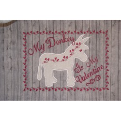Donkey  Is My Valentine -...