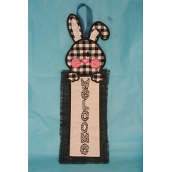 Bunny Applique Welcome Sign...