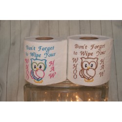 Owl Toilet Paper Design...