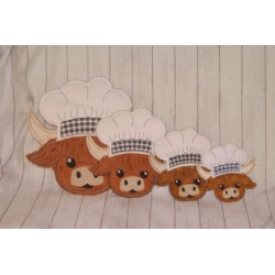 Highland Cow Chef Hat...