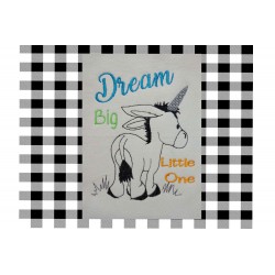 Donkey Unicorn Dream Big...